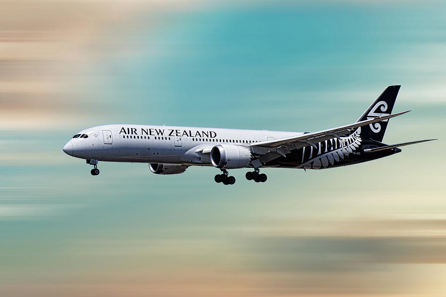 Air New Zealand Boeing 787-9 Dreamliner #1 Mixed Media by