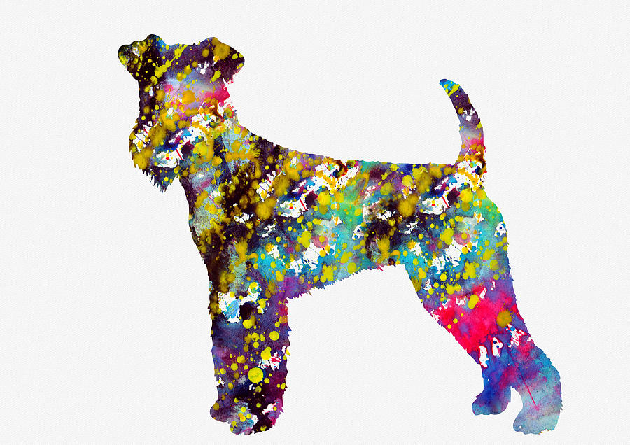 Airedale Terrier Digital Art - Airedale Terrier #1 by Erzebet S