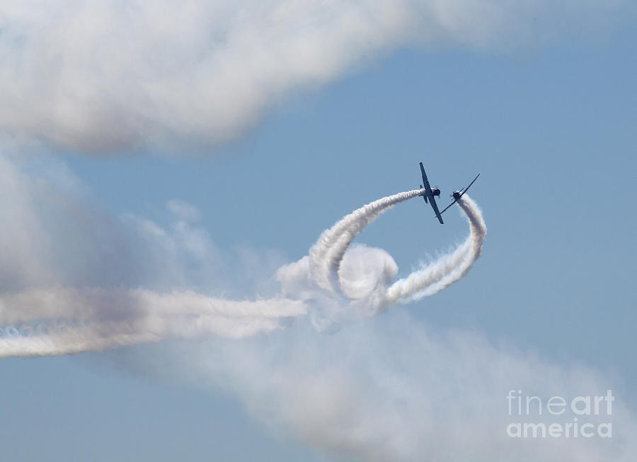 Airplanes Preforming Precision Aerial Maneuvers #1 Photograph by Anthony Totah