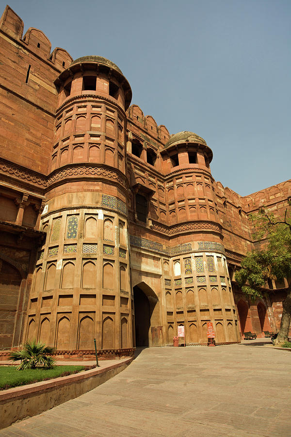 Akbar Gate in Agra Fort #1 Photograph by Aivar Mikko