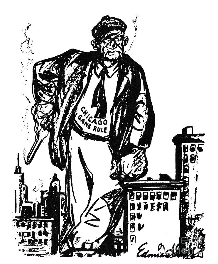 Al Capone Cartoon, 1930 #1 Photograph by Granger