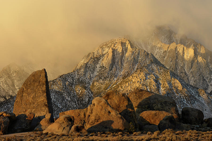 Alabama Hills And Lone Pine Peak Photograph By Dean Hueber