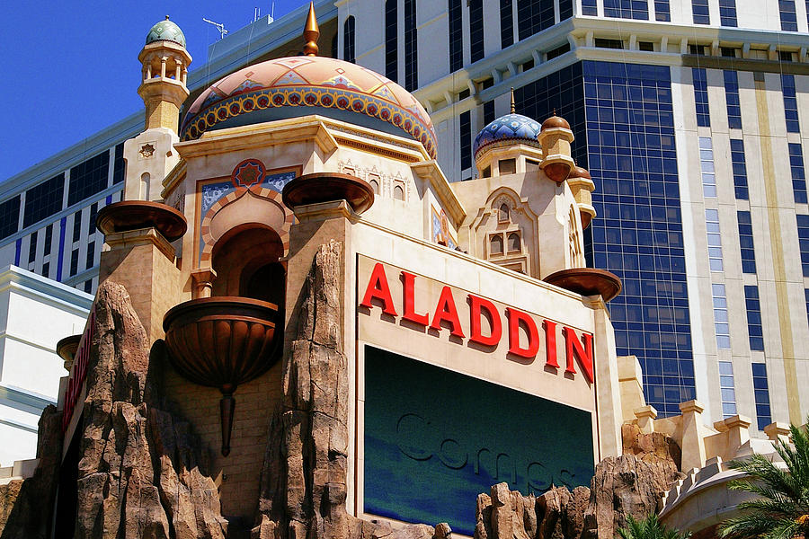 Hollywood Photograph - Aladdin Hotel Casino #1 by Mariola Bitner