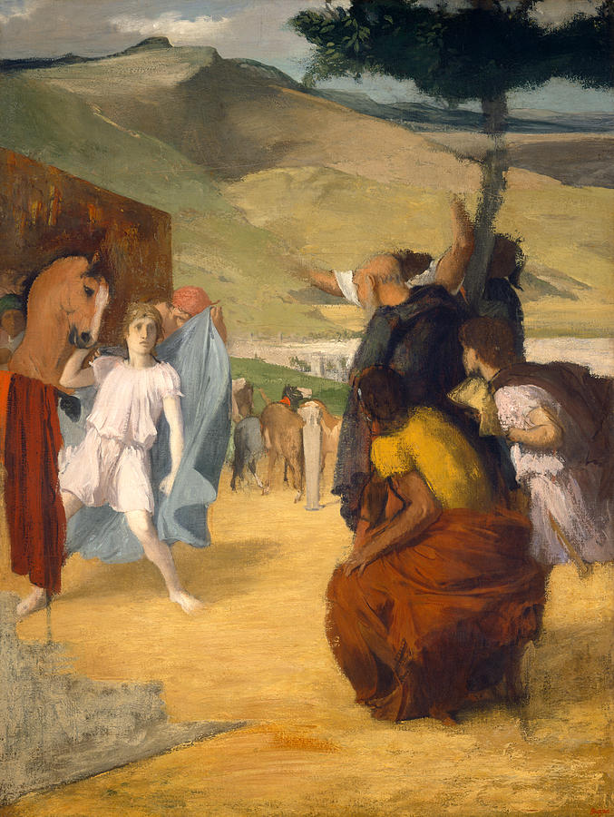 Alexander and Bucephalus #4 Painting by Edgar Degas