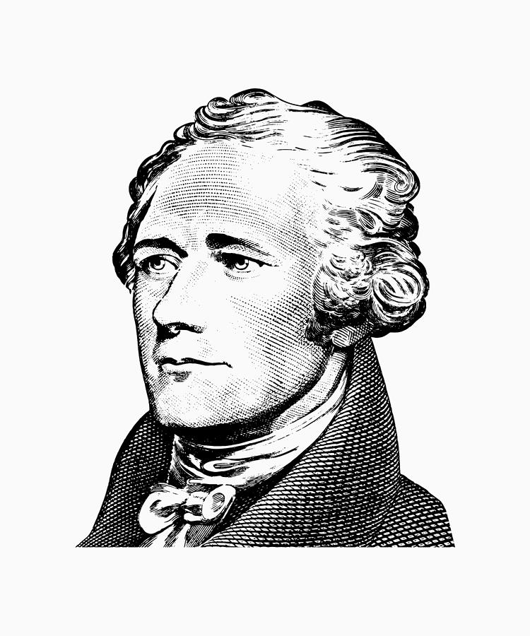 Alexander Hamilton - Founding Father Graphic Digital Art