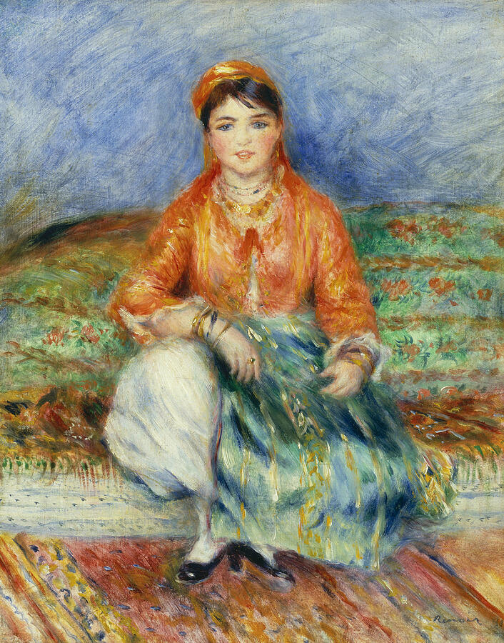 Algerian Girl, from 1881 Painting by Auguste Renoir