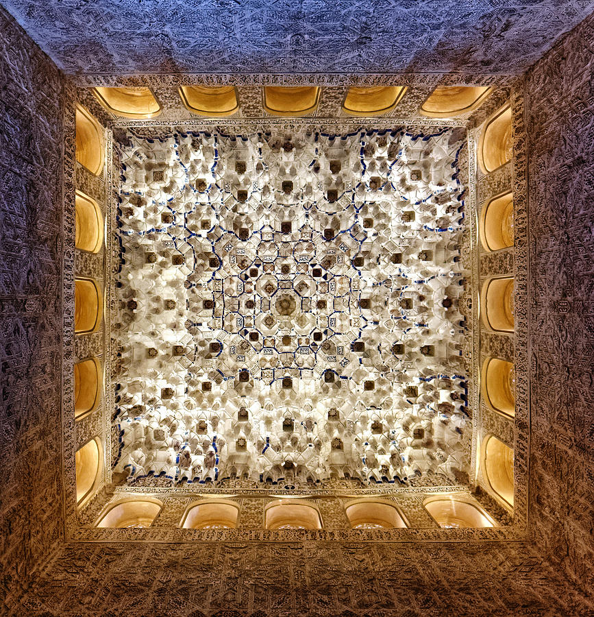 Alhambra Ceiling Art Photograph by Adam Rainoff