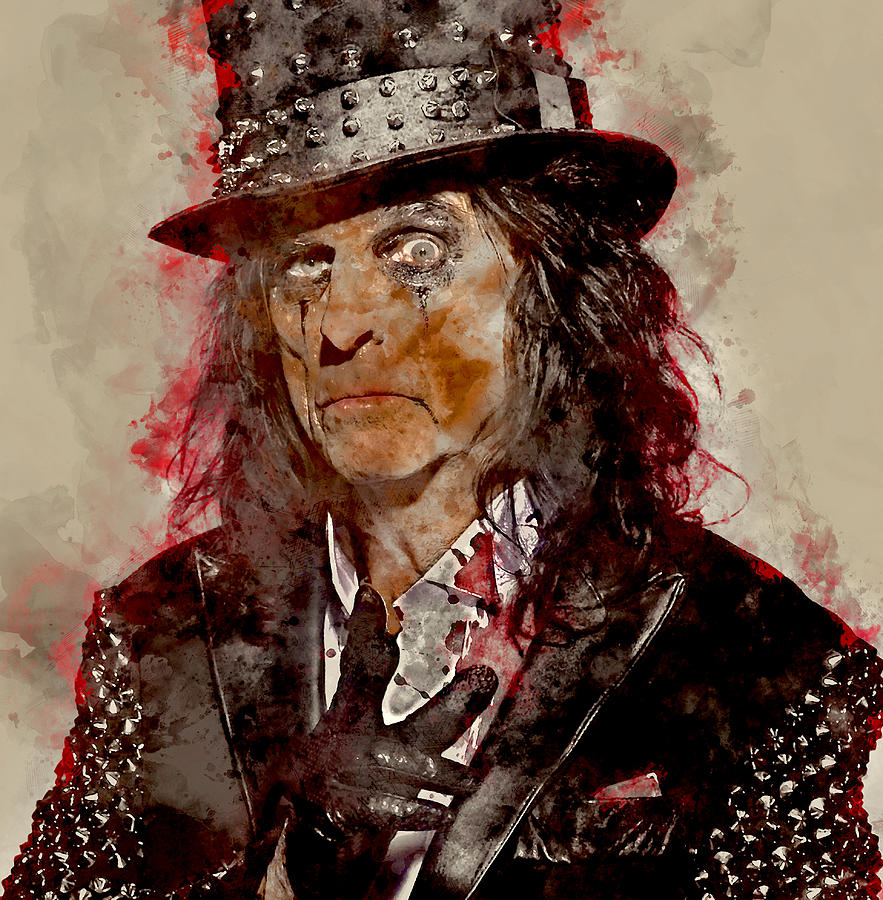 Alice Cooper #1 Mixed Media by Marvin Blaine