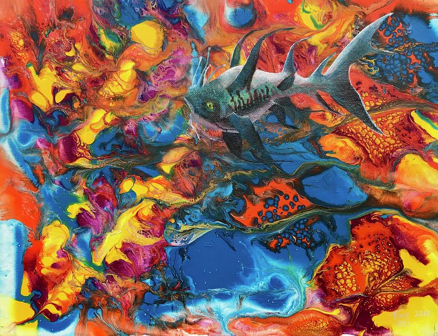 Alien Sea #1 Painting by Tony Rodriguez
