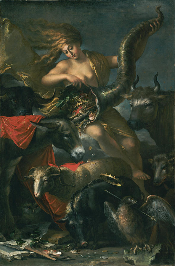 Allegory of Fortune #2 Painting by Salvator Rosa