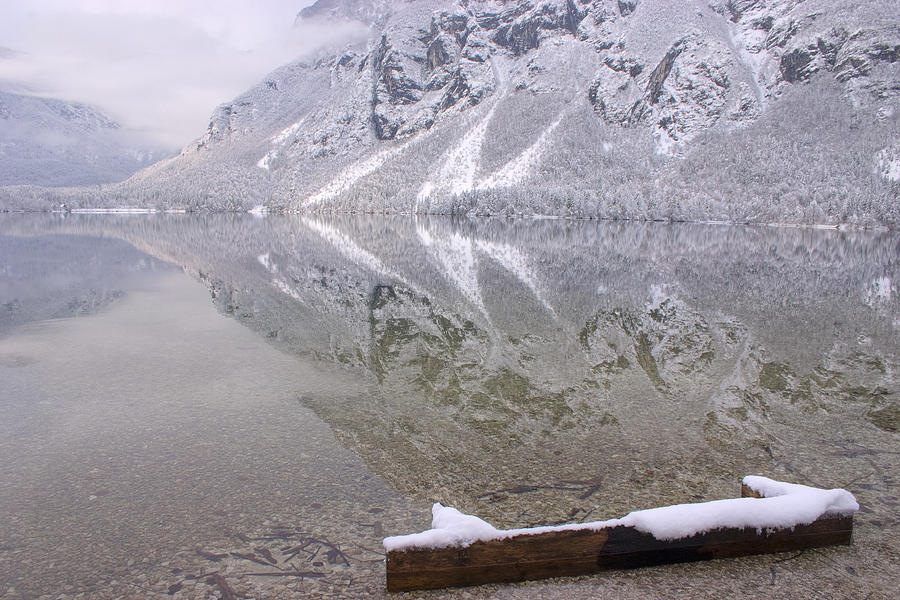 Alpine winter reflections #1 Photograph by Ian Middleton