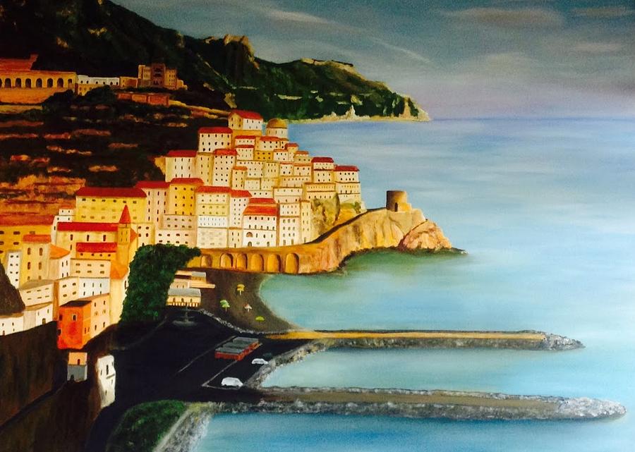 Italy Painting - Amalfi Coast #2 by Gino Didio