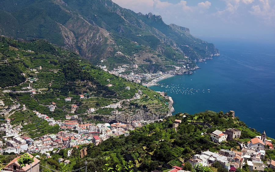 Amalfi Coast Overview #1 Photograph by Sally Weigand