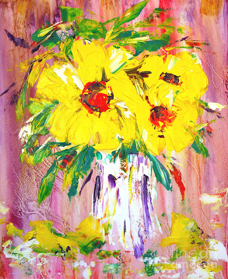 Flower Painting - Amarillo #1 by Lynda Cookson