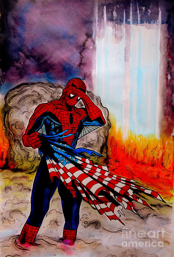 Drawings To Paint & Colour Spiderman - Print Design 011
