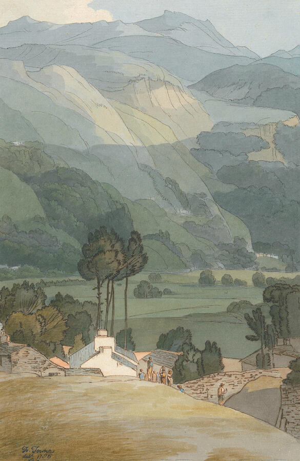 Ambleside, from 1786 Painting by Francis Towne