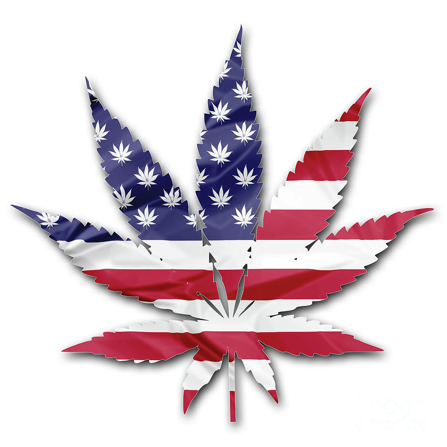 American cannabis legalization #1 Digital Art by Benny Marty