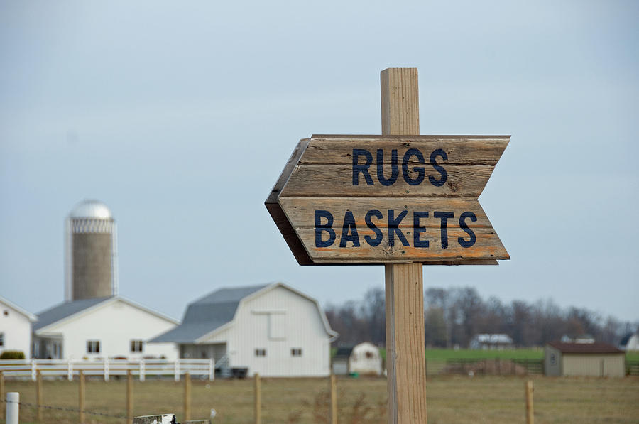 Amish Sign #1 Photograph by David Arment