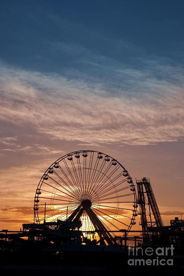 Amusement Park Sunset #1 Photograph by Anthony Totah