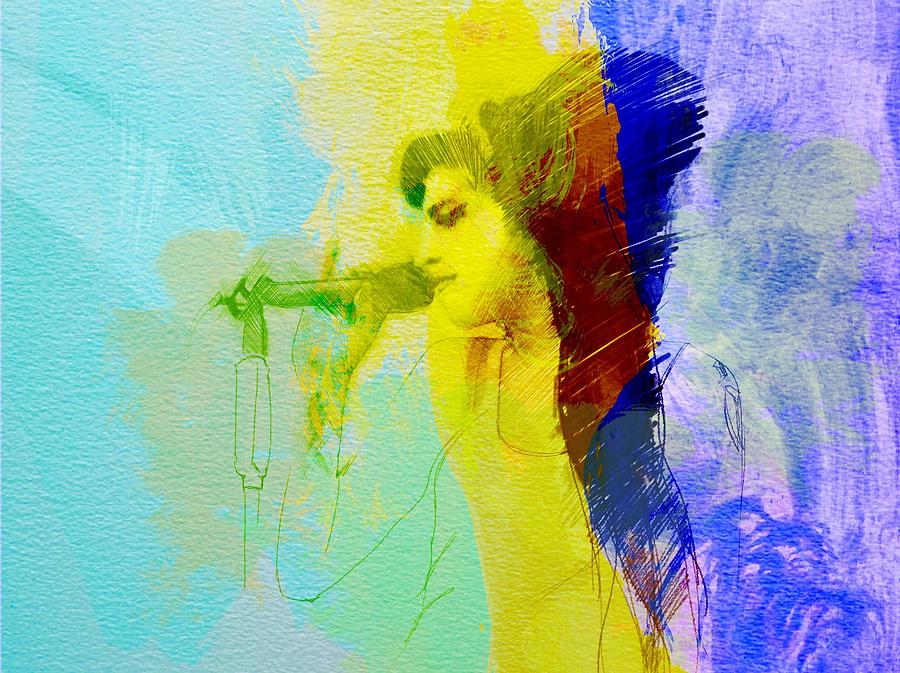 Amy Winehouse Painting - Amy Winehouse #1 by Naxart Studio