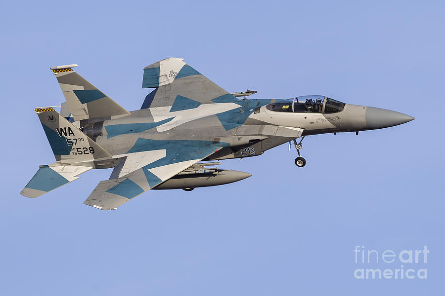 An Aggressor F-15c Eagle Of The U.s #1 Photograph by Rob Edgcumbe