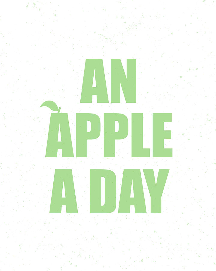 Apple Digital Art - An Apple a Day by Samuel Whitton Apple Digital Art - An Apple a Day by Samuel Whitton