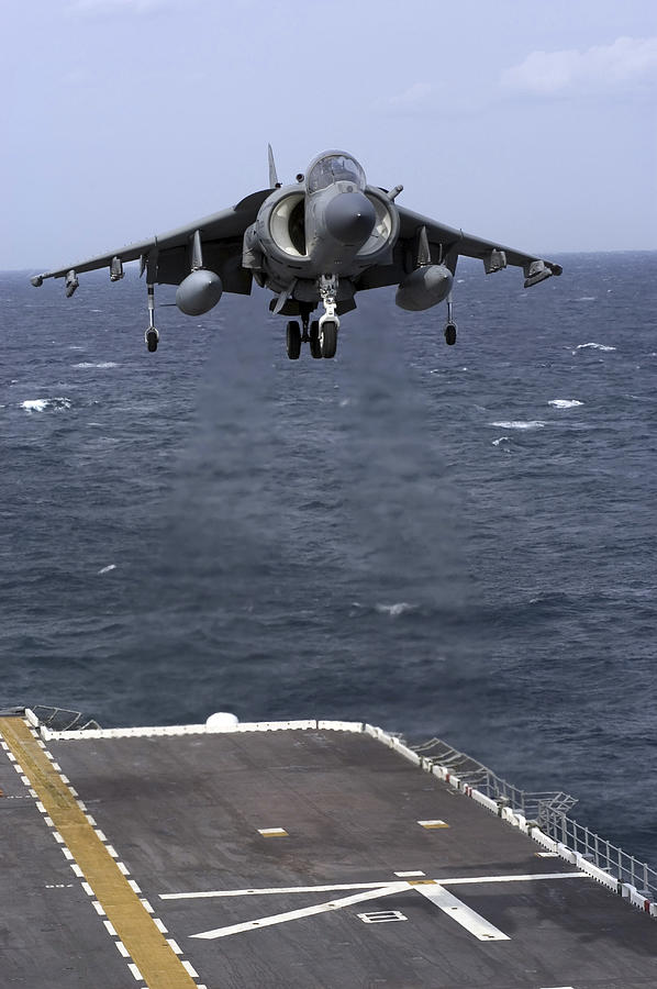 An Av-8b Harrier II Prepares To Land #1 Photograph by Stocktrek Images