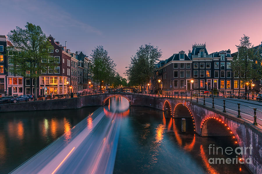 An evening in Amsterdam #3 Photograph by Henk Meijer Photography