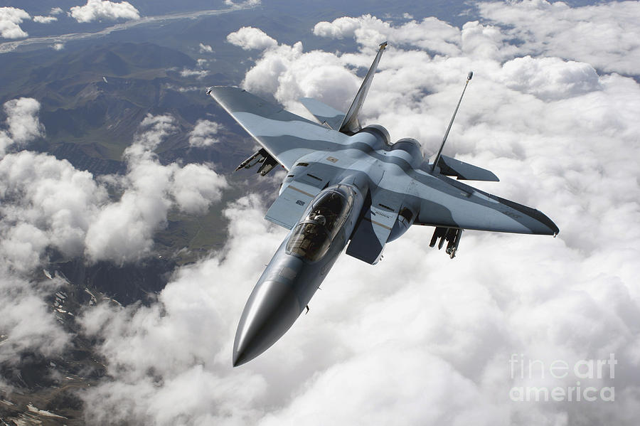 An F-15c Aggressor Flies #1 Photograph by Stocktrek Images