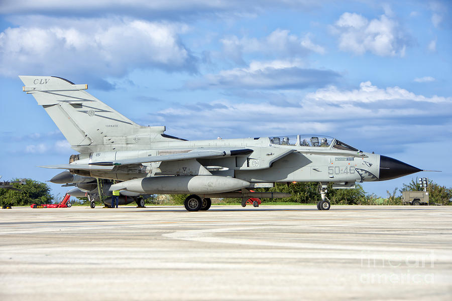 An Italian Air Force Tornado Ecr Photograph