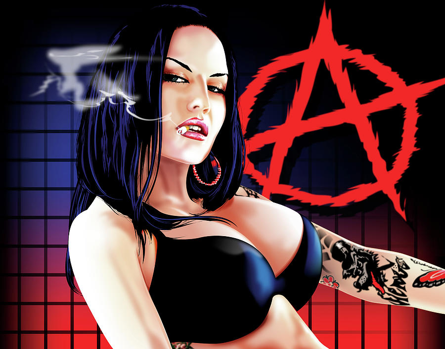 Anarchy Drawing - Anarchy #1 by Brian Gibbs