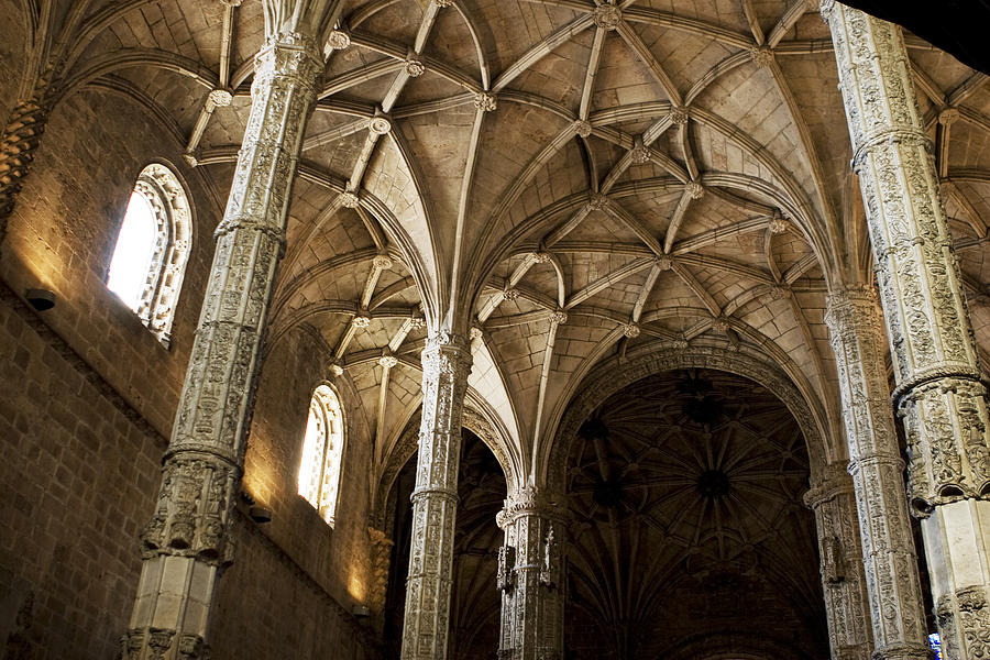 Lisbon Cathedrals Ancient Arches  Photograph by Lorraine Devon Wilke