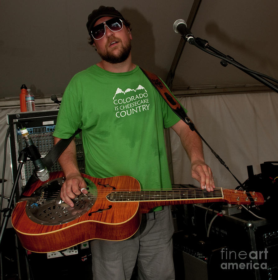 Anders Beck with Greensky Bluegrass at Bonnaroo Music Festival #2 Photograph by David Oppenheimer