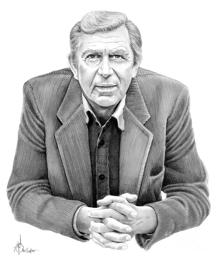 Andy Griffith Drawing By Murphy Elliott Pixels