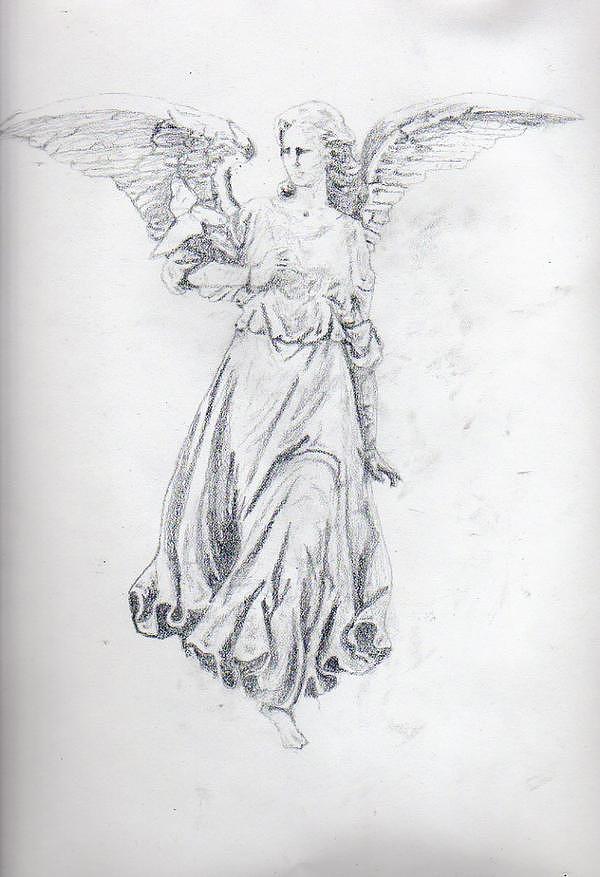 Angel Drawing by Amy Williams - Fine Art America