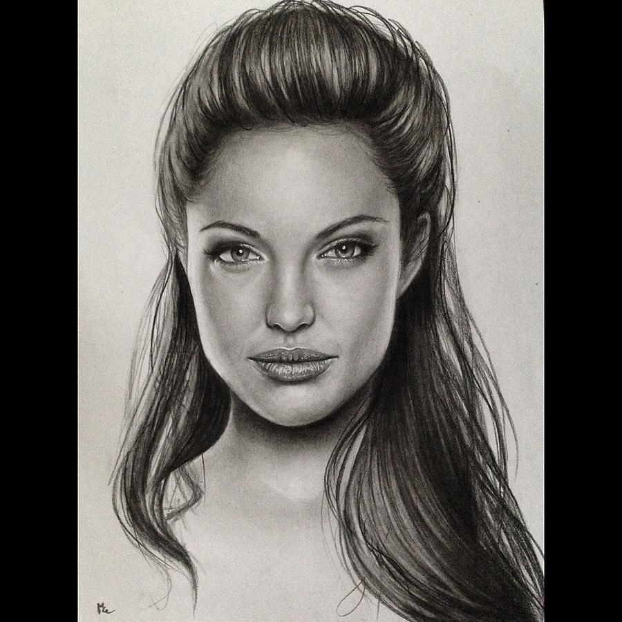 BBC  Blast Art  Design  Sketch of Angelina Jolie