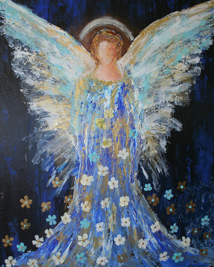 Angels Among Us #1 Painting by Alma Yamazaki