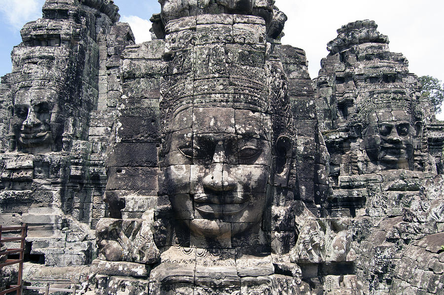 Angkor Thom Bayon #1 Photograph by Kyosai Black Cat - Fine Art America