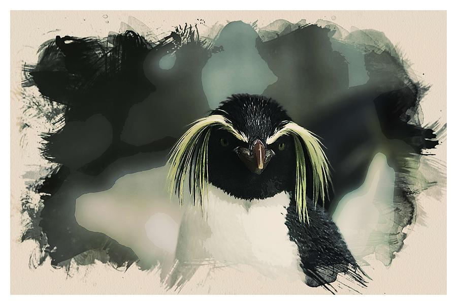 Animal Kingdom Series - Emperor Penguen Painting by Celestial Images