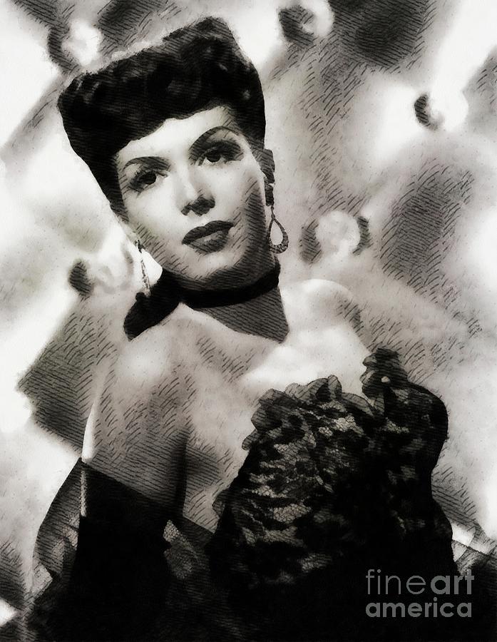 Hollywood Painting - Ann Miller, Actress #1 by Esoterica Art Agency