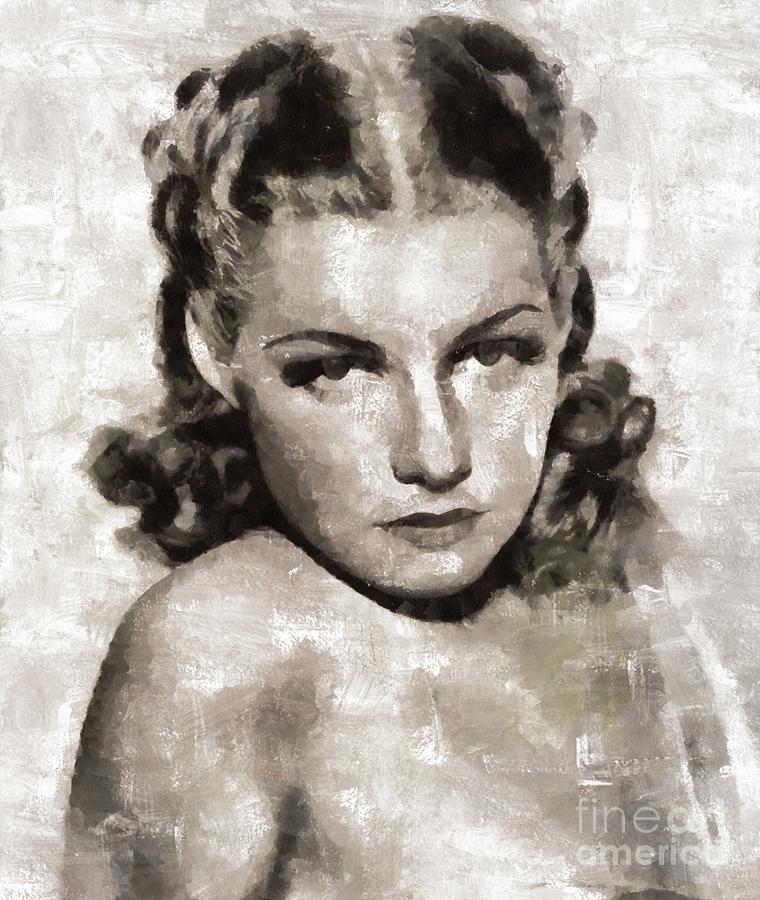 Ann Sheridan Hollywood Actress #1 Painting by Esoterica Art Agency