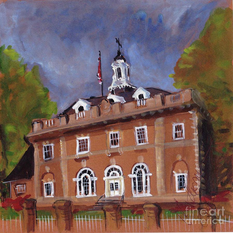 Annapolis Post Office Painting by Oana Godeanu