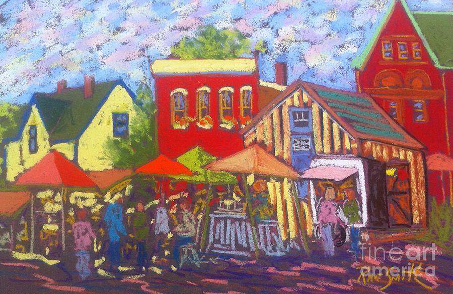 Annapolis Royal Market #1 Pastel by Rae  Smith
