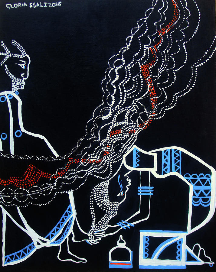 Anointing of Jesus Christ #1 Painting by Gloria Ssali