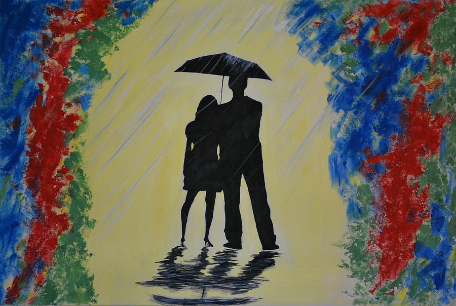 Another Rainy Day #2 Painting by Leslie Allen