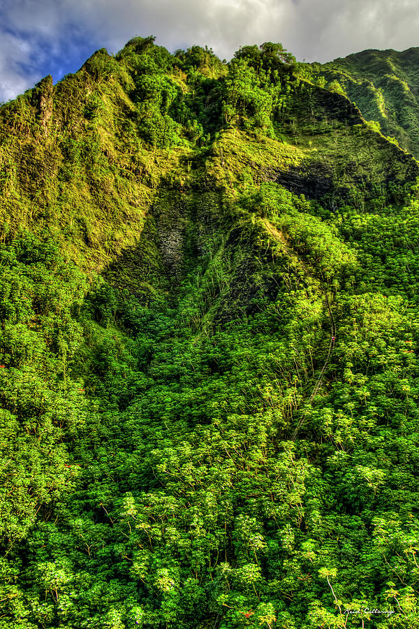 Honolulu Hawaii Photograph - The Climb Stairway To Heaven Hawaiian Landscape Hiking Trail Art by Reid Callaway Honolulu Hawaii Photograph - The Climb Stairway To Heaven Hawaiian Landscape Hiking Trail Art by Reid Callaway