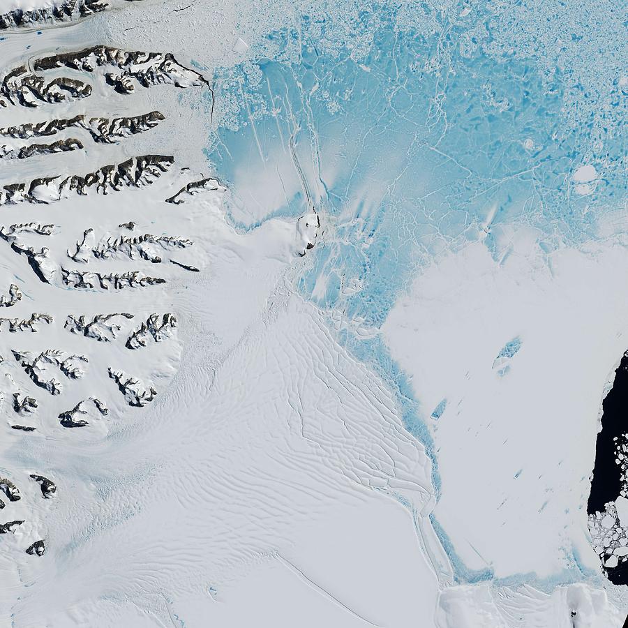 Antarctica s Changing Larsen Ice Shelf #1 Painting by Celestial Images