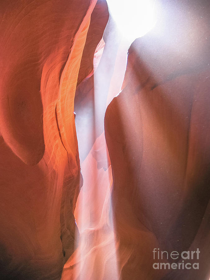 Antelope Canyon light beam #1 Photograph by Benny Marty