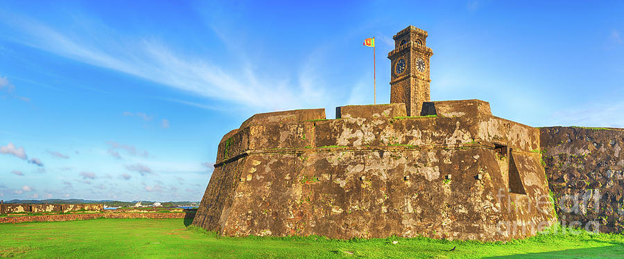 Anthonisz Memorial Clock Tower in Galle. Panorama #1 Photograph by MotHaiBaPhoto Prints