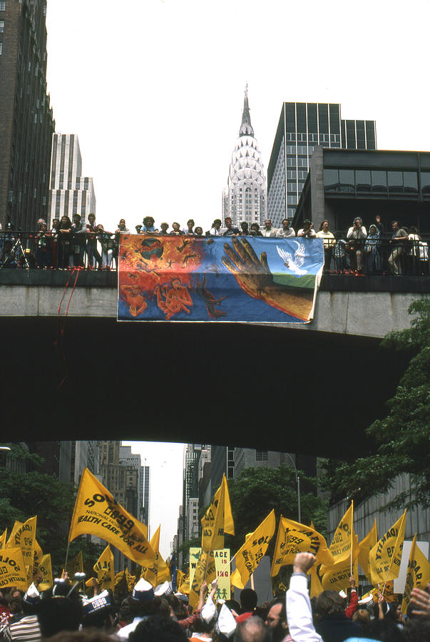 Antinuclear March 1982 #1 Photograph by Erik Falkensteen
